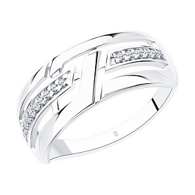 Кольцо SOKOLOV - Серебро 925, Фианит (арт. 94012614)