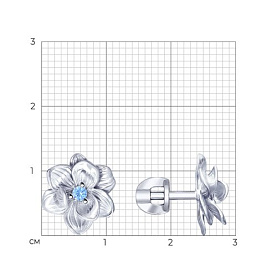 Серьги SOKOLOV - Серебро 925, Фианит (арт. 94023190)