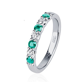 Кольцо Platinum Lab. - Платина 950 (арт. ПК-044ИБр-05)