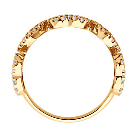 Кольцо SOKOLOV - Серебро 925, Фианит, Эмаль (арт. 93011125)