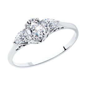 Кольцо SOKOLOV - Серебро 925, Фианит (арт. 94012121)