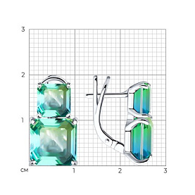 Серьги SOKOLOV - Серебро 925, Синтетический ситалл (арт. 92022947)