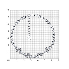 Браслет SOKOLOV - Серебро 925, Фианит (арт. 94050384)