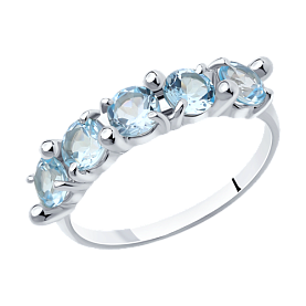 Кольцо Diamant - Серебро 925, Топаз (арт. 94-310-00346-1)