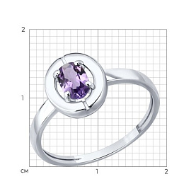 Кольцо SOKOLOV - Серебро 925, Аметист (арт. 92014841)