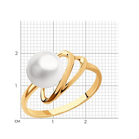 Кольцо SOKOLOV - Золото 585, Жемчуг культивированный (арт. 791210)