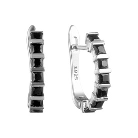 Серьги Мастер Клио - Серебро 925, Фианит (арт. 20С153286)