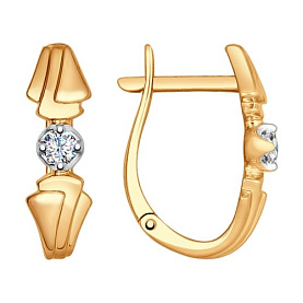 Серьги SOKOLOV - Золото 585, Бриллиант (арт. 1021120)