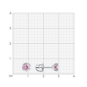 Серьги SOKOLOV - Серебро 925, Фианит (арт. 94023122)