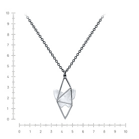 Колье Кабаровских - Серебро 925, Фарфор (арт. 16-919-13949)