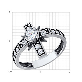 Кольцо Diamant - Серебро 925, Фианит (арт. 95-110-02429-1)