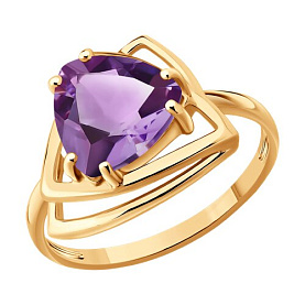 Кольцо SOKOLOV - Золото 585, Аметист (арт. 717463)