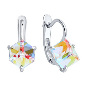 Серьги Diamant - Серебро 925, Swarovski (арт. 94-120-02383-4)