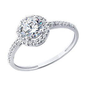 Кольцо Diamant - Золото 585, Фианит (арт. 52-110-02352-1)