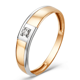 Кольцо ЮФ Династия - Золото 375, Фианит (арт. 014741-5102)