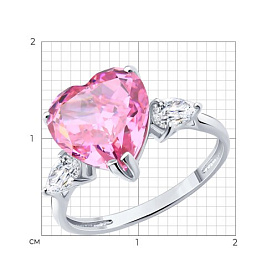 Кольцо SOKOLOV - Серебро 925, Фианит (арт. 94014943)