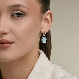 Серьги SOKOLOV - Серебро 925, Халцедон (арт. 83020488)