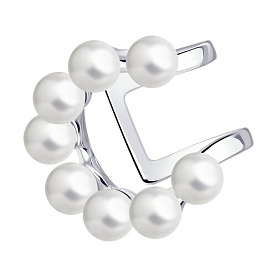 Серьга SOKOLOV - Серебро 925, Жемчуг имитация (арт. 94170185)