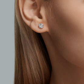Серьги Diamant - Золото 585, Фианит (арт. 51-122-02211-1)