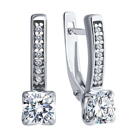 Серьги Diamant - Серебро 925, Фианит (арт. 94-120-01712-1)