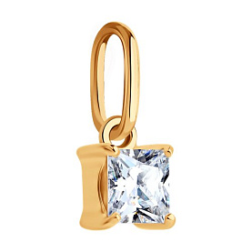 Подвеска Diamant - Золото 585, Фианит (арт. 51-130-02938-1)