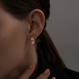 Серьги SOKOLOV - Серебро 925, Фианит (арт. 93020778)