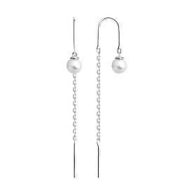 Серьги Diamant - Серебро 925, Жемчуг культивированный (арт. 94-323-01495-1)