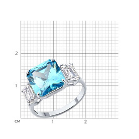 Кольцо SOKOLOV - Серебро 925, Фианит (арт. 94014223)