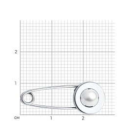 Булавка Diamant - Серебро 925, Жемчуг культивированный (арт. 94-340-02633-1)