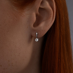Серьги SOKOLOV - Серебро 925, Фианит (арт. 94025264)