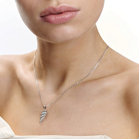 Подвеска Diamant - Серебро 925, Фианит (арт. 94-130-00521-1)
