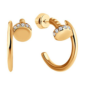 Серьги Diamant - Серебро 925, Фианит (арт. 93-122-02016-1)