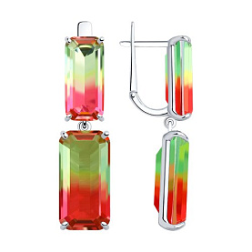 Серьги SOKOLOV - Серебро 925, Синтетический ситалл (арт. 92022586)