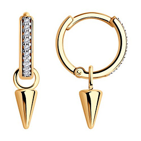 Серьги SOKOLOV - Серебро 925, Фианит (арт. 93022244)