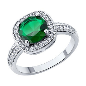 Кольцо SOKOLOV - Серебро 925, Фианит (арт. 94014912-91)