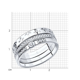 Кольцо SOKOLOV - Серебро 925, Фианит (арт. 94010696)