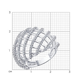 Кольцо SOKOLOV - Серебро 925, Фианит (арт. 94014727)