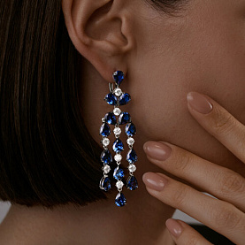 Серьги SOKOLOV - Серебро 925, Фианит (арт. 94025838)