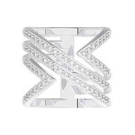 Кольцо POKROVSKY - Серебро 925, Фианит (арт. 0101689-00775)