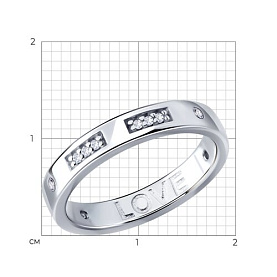 Кольцо SOKOLOV - Серебро 925, Фианит (арт. 94014981)