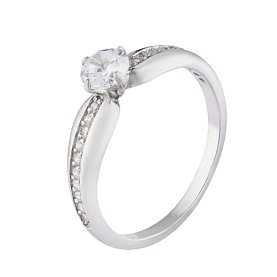 Кольцо Мастер Клио - Серебро 925, Фианит (арт. 22К0068Д)