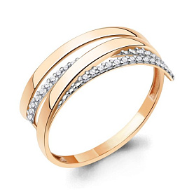 Кольцо Аквамарин - Золото 375, Фианит (арт. 67873А.8)