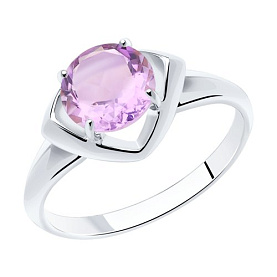 Кольцо Diamant - Серебро 925, Аметист (арт. 94-310-00783-2)