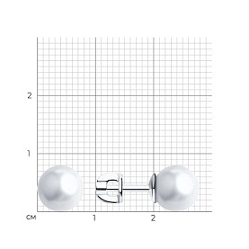 Серьги SOKOLOV - Серебро 925, Жемчуг культивированный (арт. 94021961)