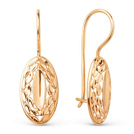 Серьги ЮФ Династия - Золото 375 (арт. 026082-5010)