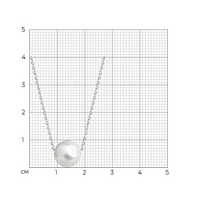 Колье SOKOLOV - Серебро 925, Жемчуг имитация (арт. 94071229)
