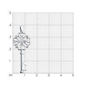 Подвеска SOKOLOV - Серебро 925, Фианит (арт. 94031605)