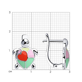 Серьги SOKOLOV - Серебро 925, Эмаль (арт. 94023539)