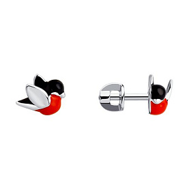 Серьги SOKOLOV - Серебро 925, Эмаль (арт. 94021817)