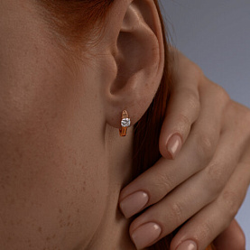 Серьги SOKOLOV - Серебро 925, Фианит (арт. 93022377)